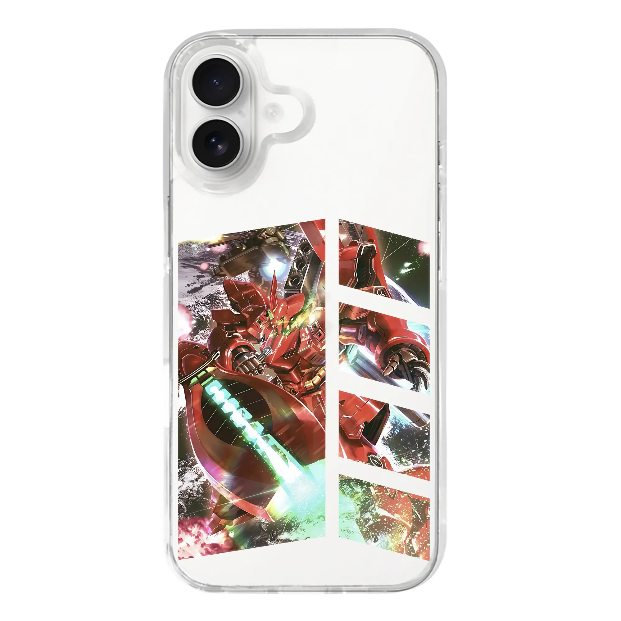 ガンダム グッズ,サザビー - iPhone 17シリーズ 透明スマホケース – 薄型・耐衝撃・精密フィット保護カバー